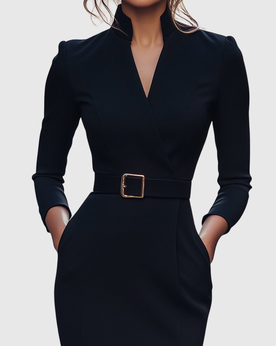 Clarivelle - Elegant Midi Dress