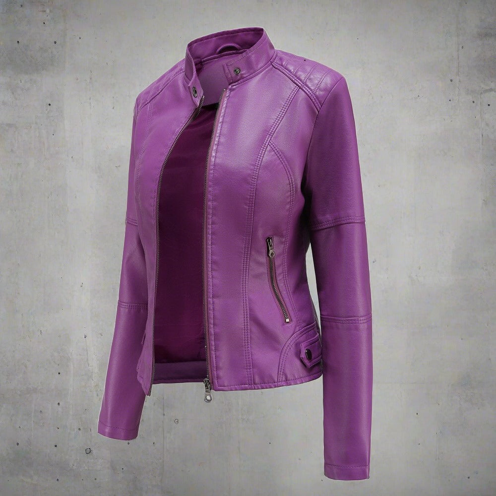 Valery – Giacca Classica in Pelle Artificiale per Donna