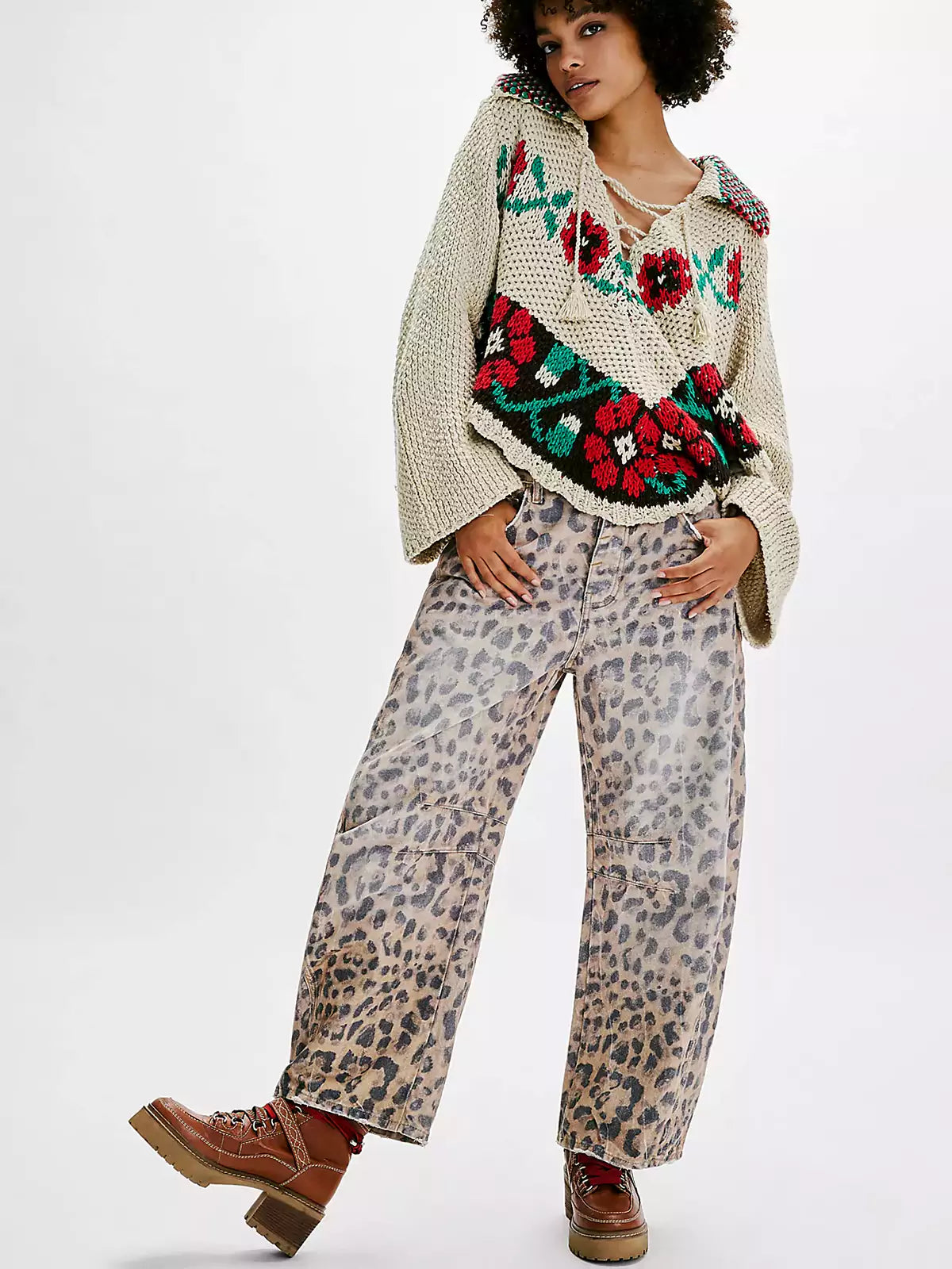 Sephira - Jeans Leopard Barrel