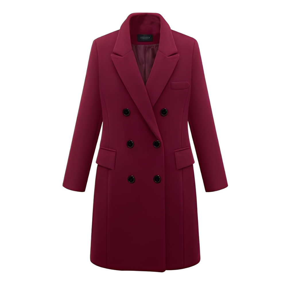 Elowra – Long Wool Coat for Women
