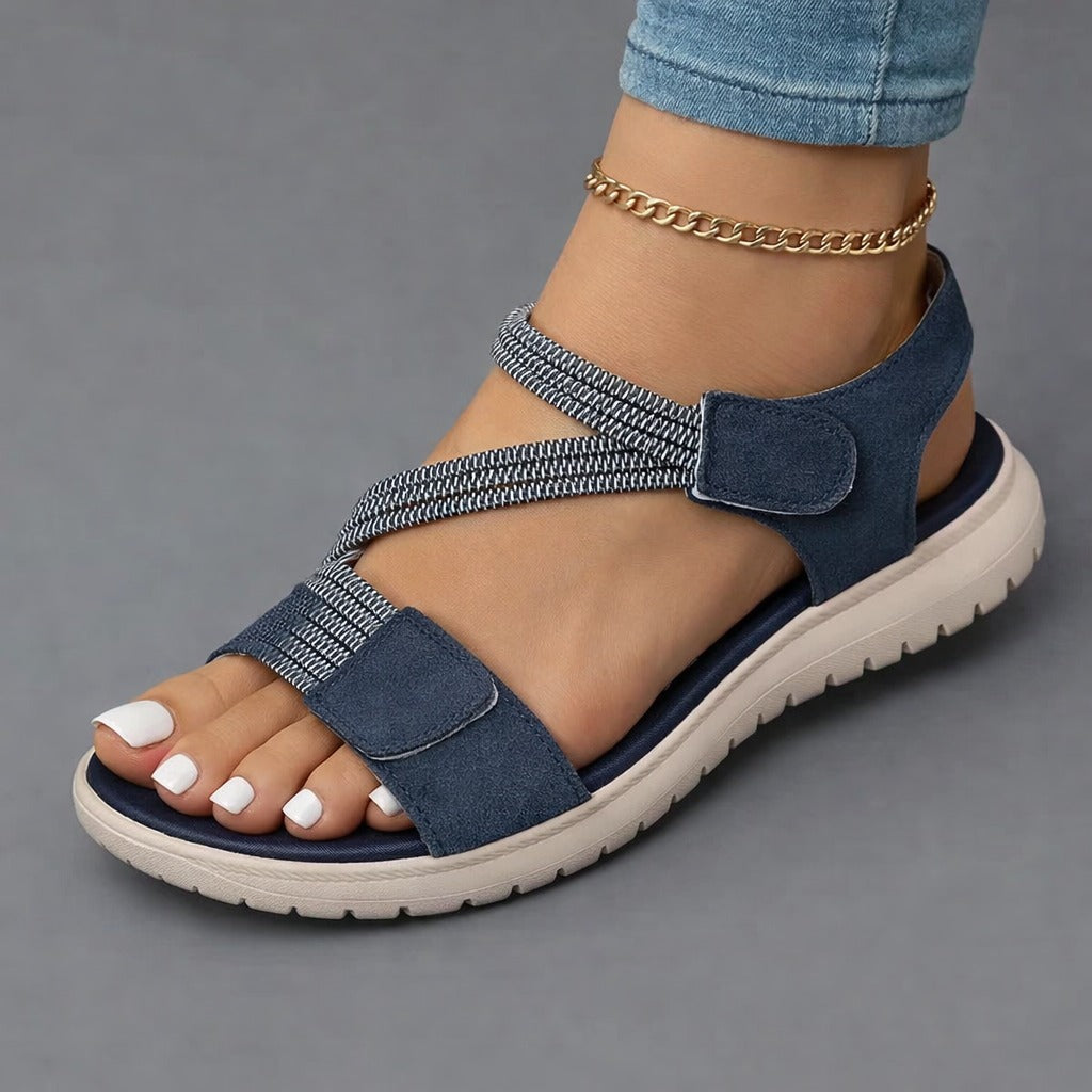 Kalyra - Comfort Sandals with Elastic Straps