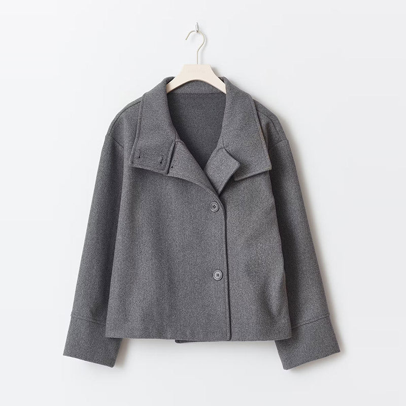 Manteau court pour femme – Croisé avec boutons