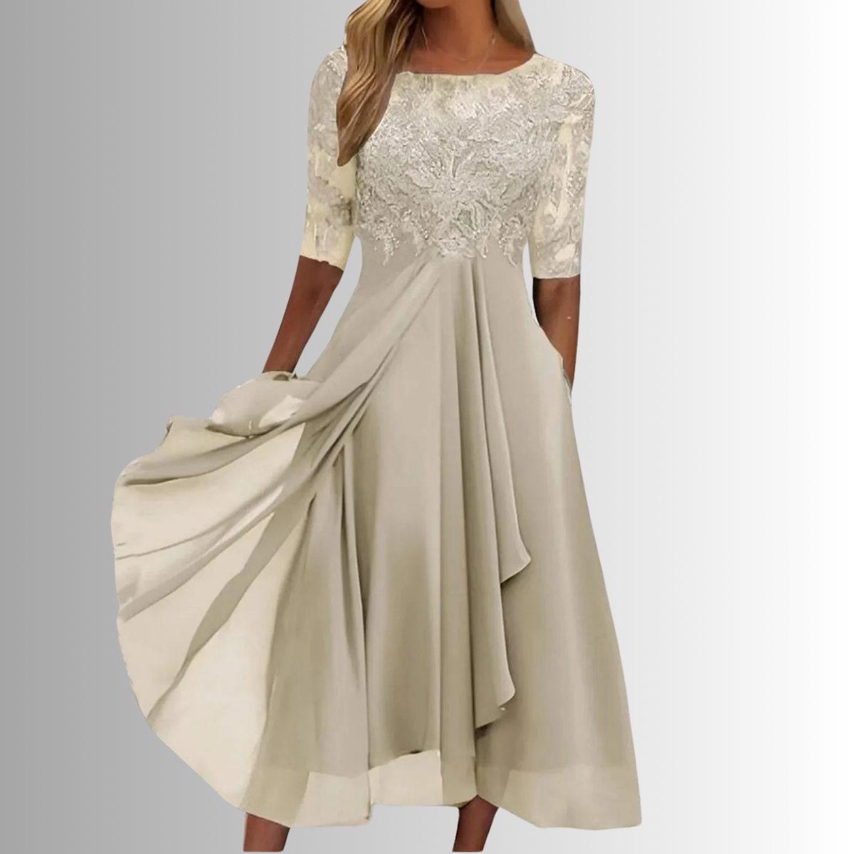 Lhaica - Sukienka Koronkowa Elegancja