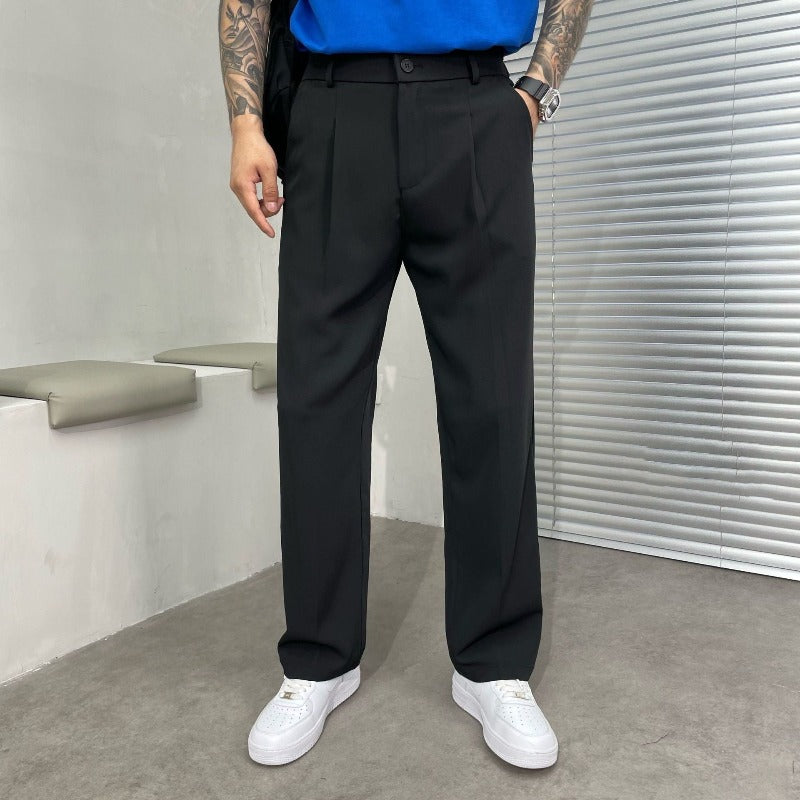 Vittorio – Pantaloni Eleganti da Uomo a Gamba Larga