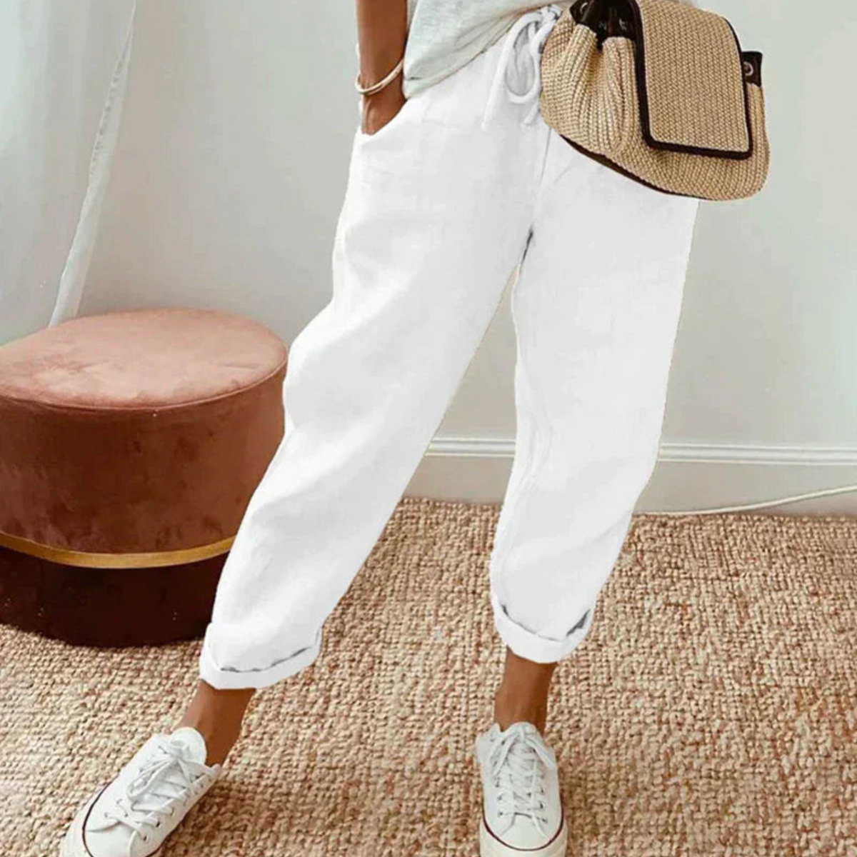 Laurynel - Women Trend Cut Pants