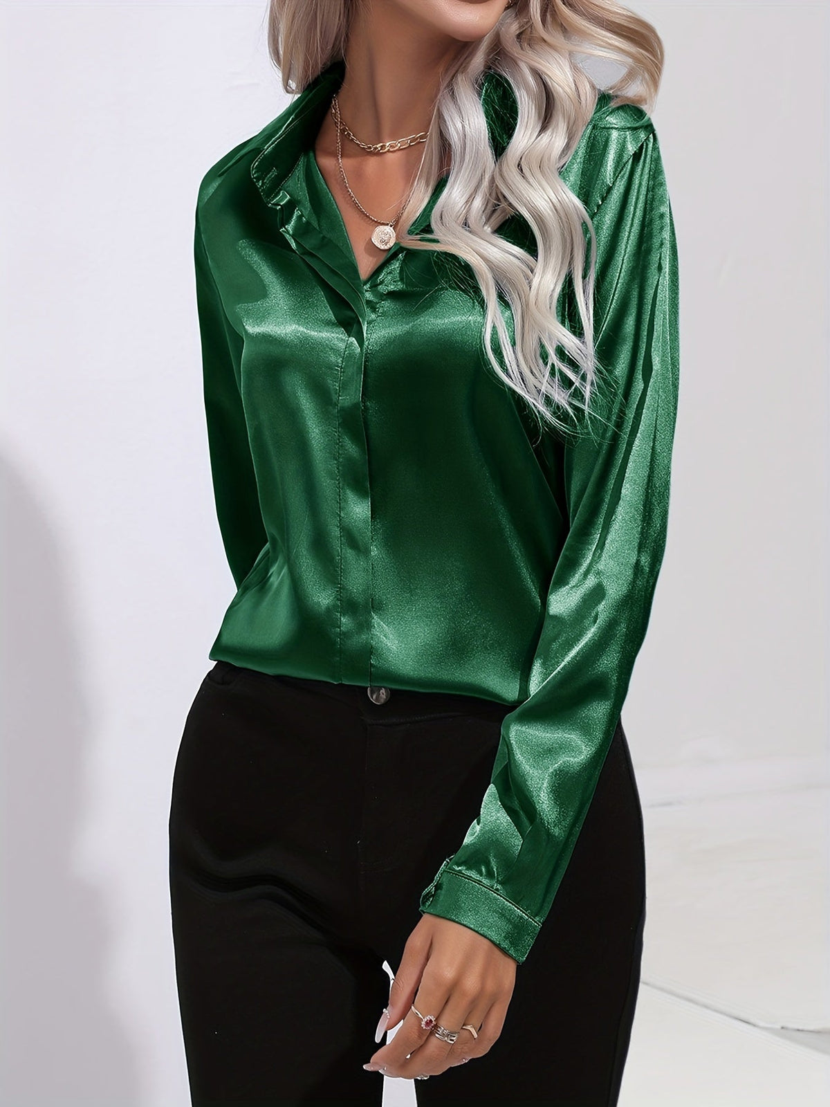 Julia – Women’s Satin Blouse