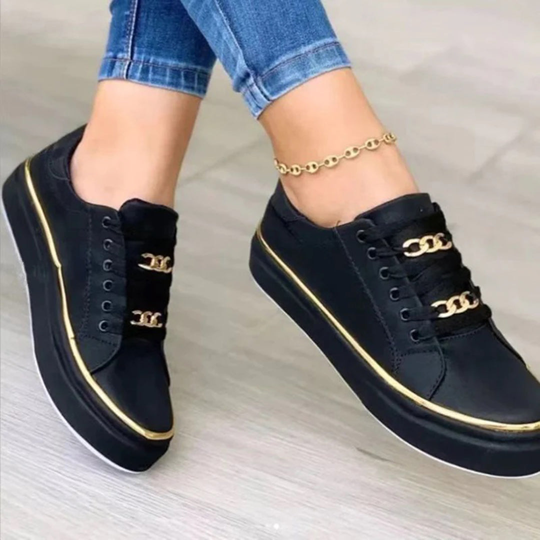 Avnira - Women's Sneakers Gold Accent