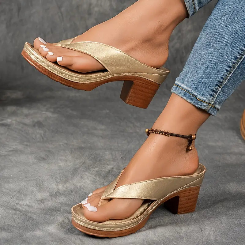 Livia – Orthopedic Slip On Sandal Heels