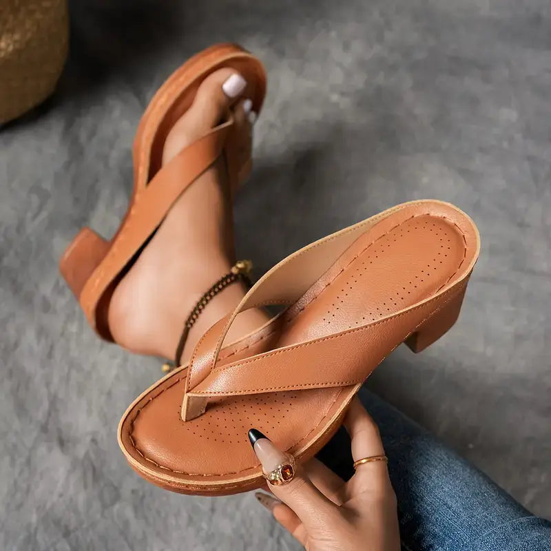Livia – Orthopedic Slip On Sandal Heels