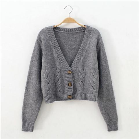 Elenora – Women’s Short Cable Knit Cardigan