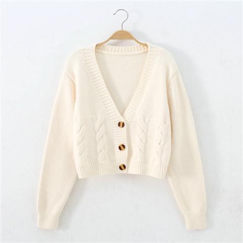 Elenora – Women’s Short Cable Knit Cardigan