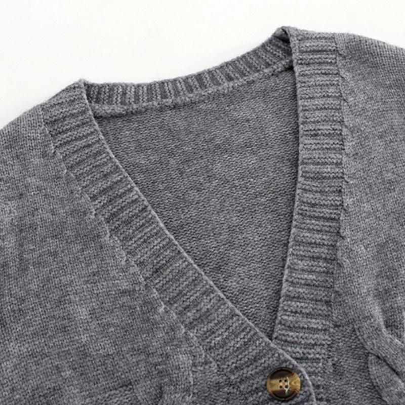Elenora – Women’s Short Cable Knit Cardigan