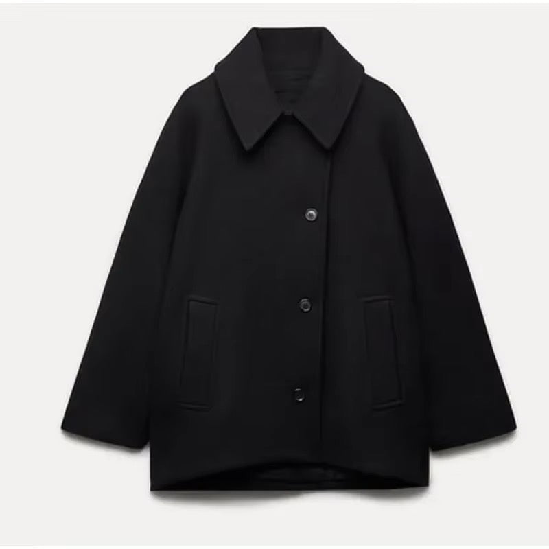 Valestra – Damen Oversize Wollmantel