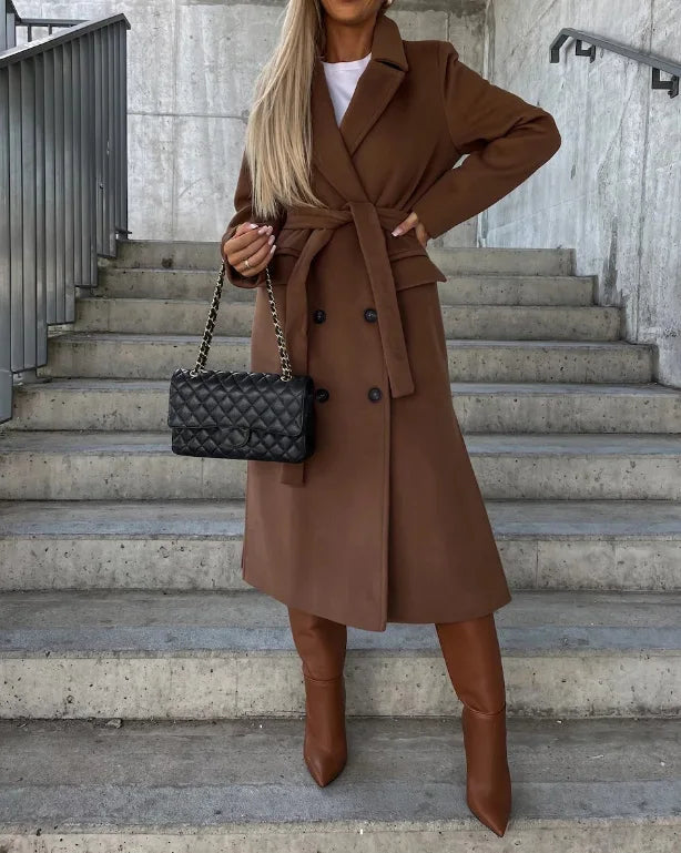 Elanvera – Women’s Long Wool-Blend Coat