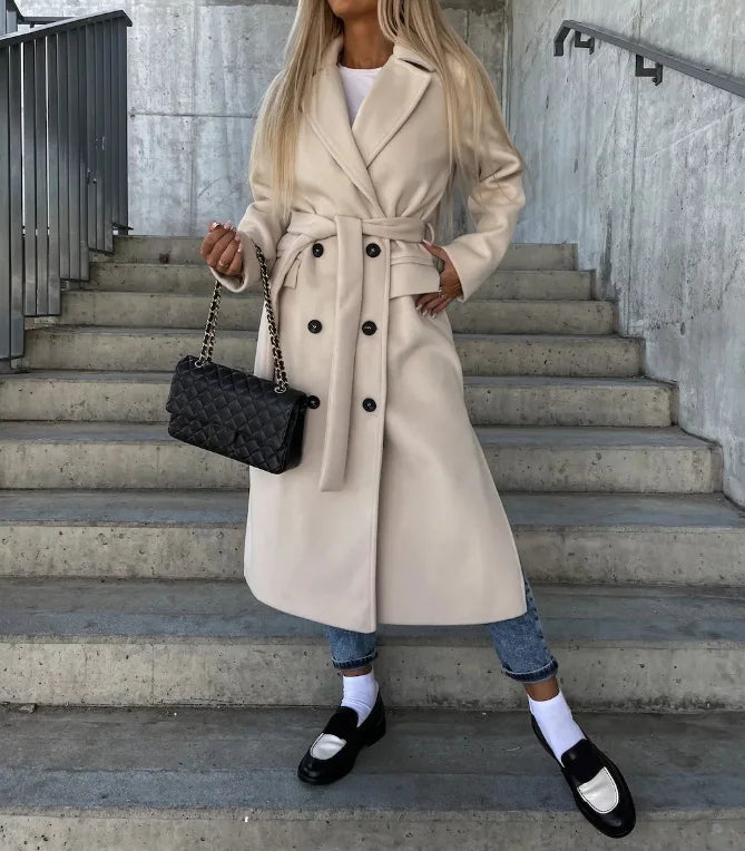 Elanvera – Women’s Long Wool-Blend Coat