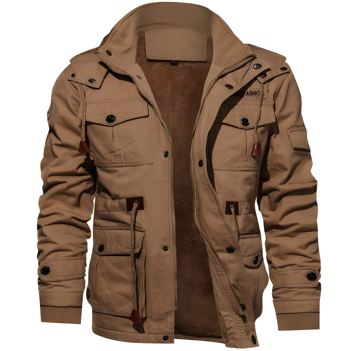 Draxien – Giacca Impermeabile da Uomo in Stile Militare