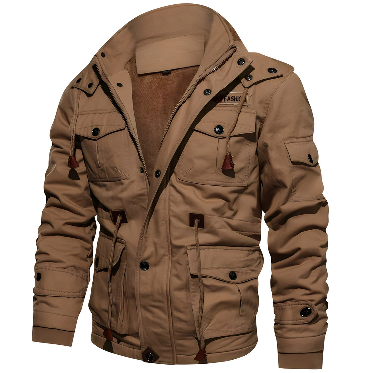 Draxien – Giacca Impermeabile da Uomo in Stile Militare
