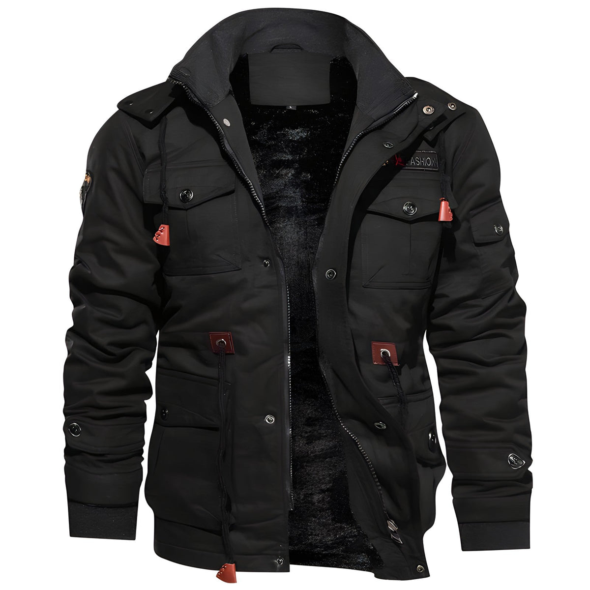 Draxien – Giacca Impermeabile da Uomo in Stile Militare