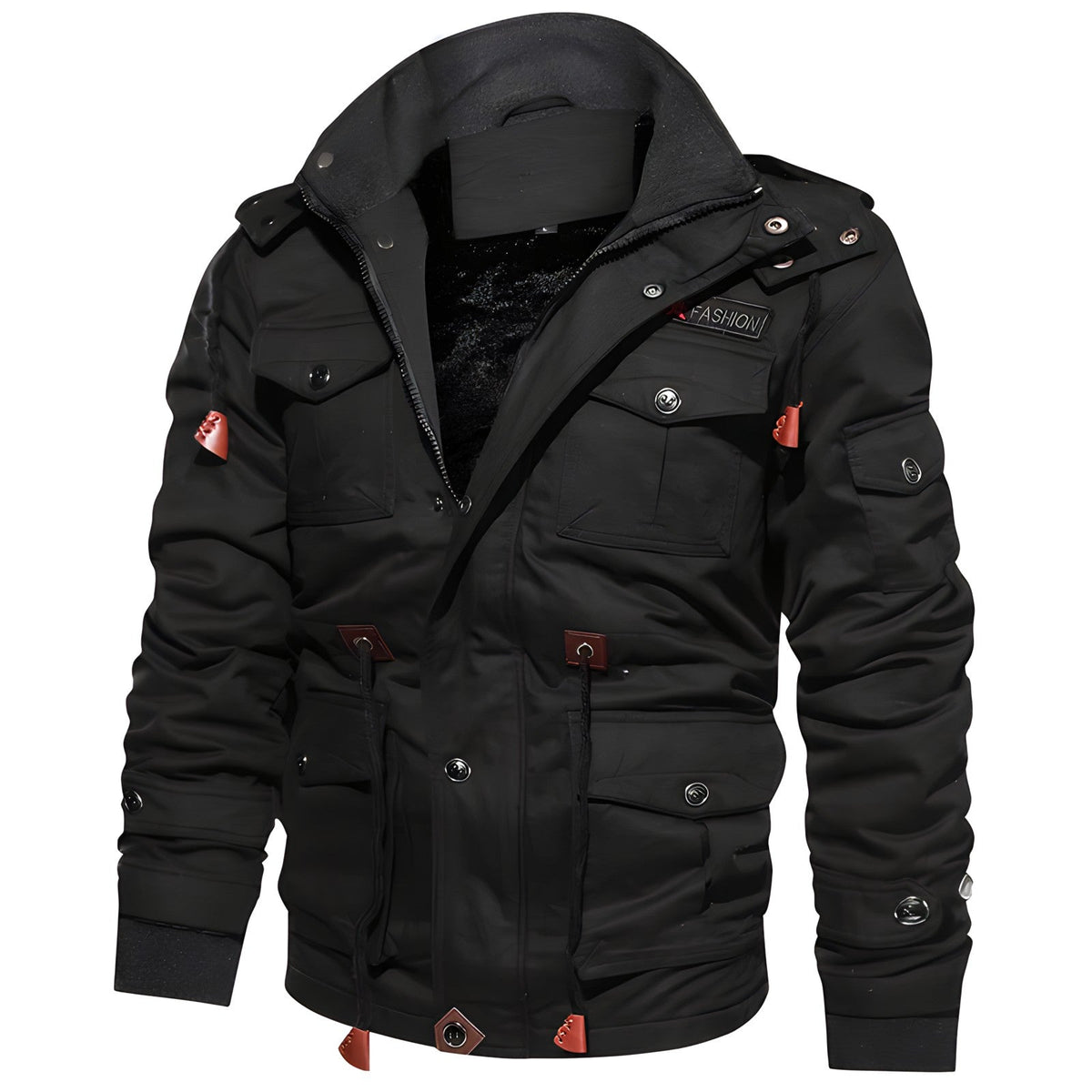 Draxien – Giacca Impermeabile da Uomo in Stile Militare