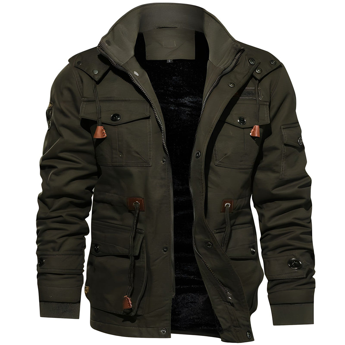 Draxien – Giacca Impermeabile da Uomo in Stile Militare