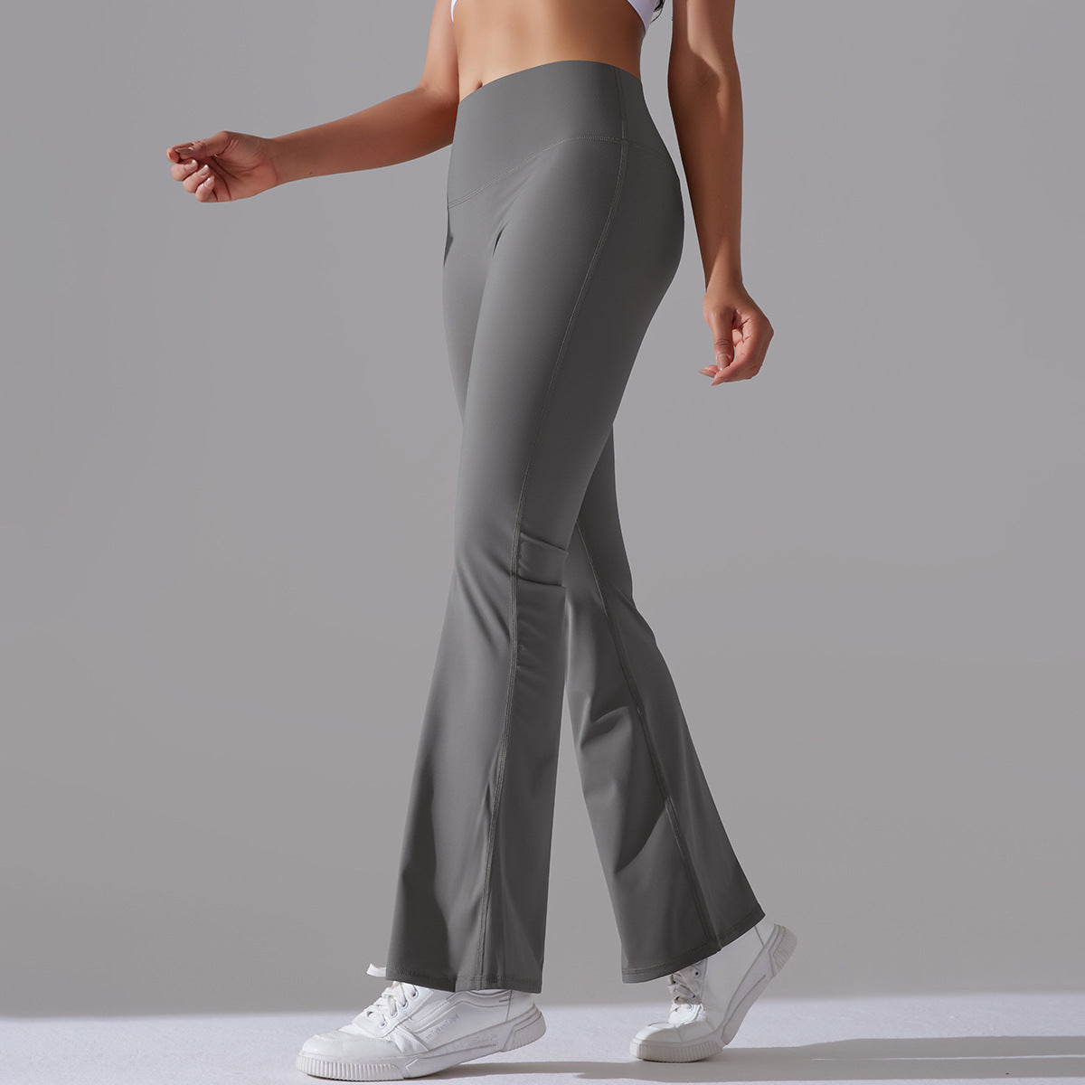 Nianna - Damen Fitness-Leggings mit hoher Taille und ausgestelltem Bein