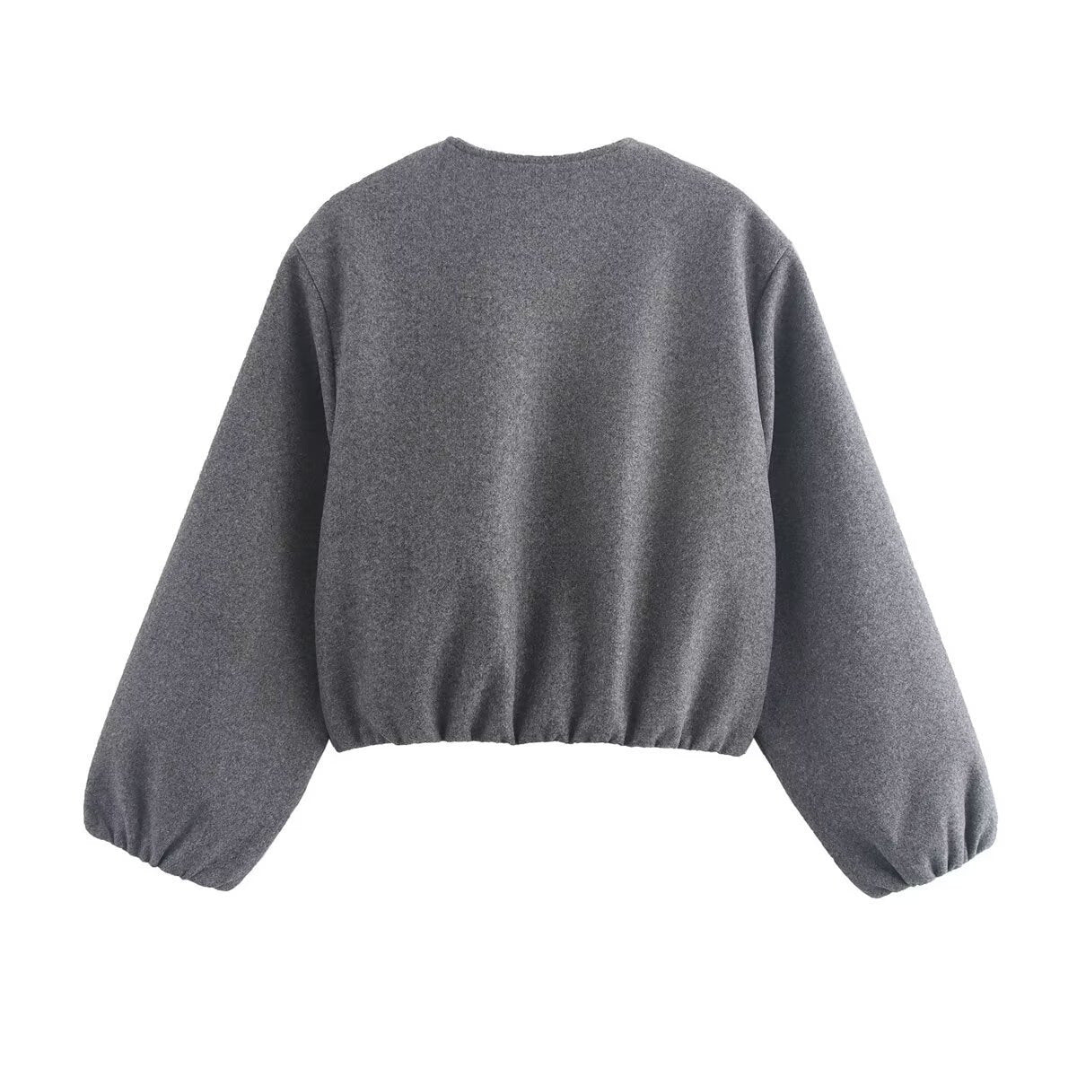 Valenciann - Womens Bomber Jacket With High Collar And Side Pockets