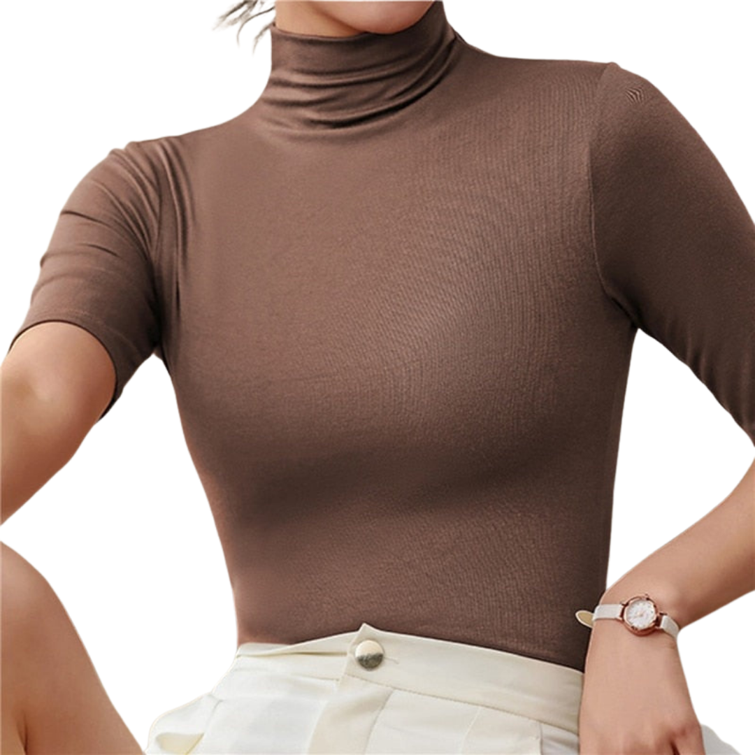 Elowena – Women Seamless Turtleneck Top