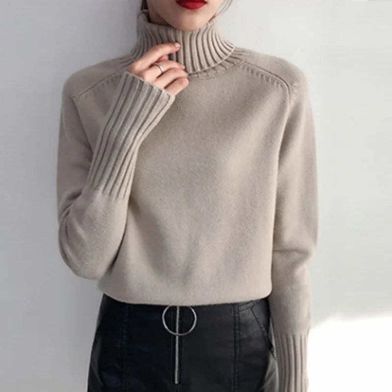 Lysandra – Damen Cashmere-Rollkragenpullover