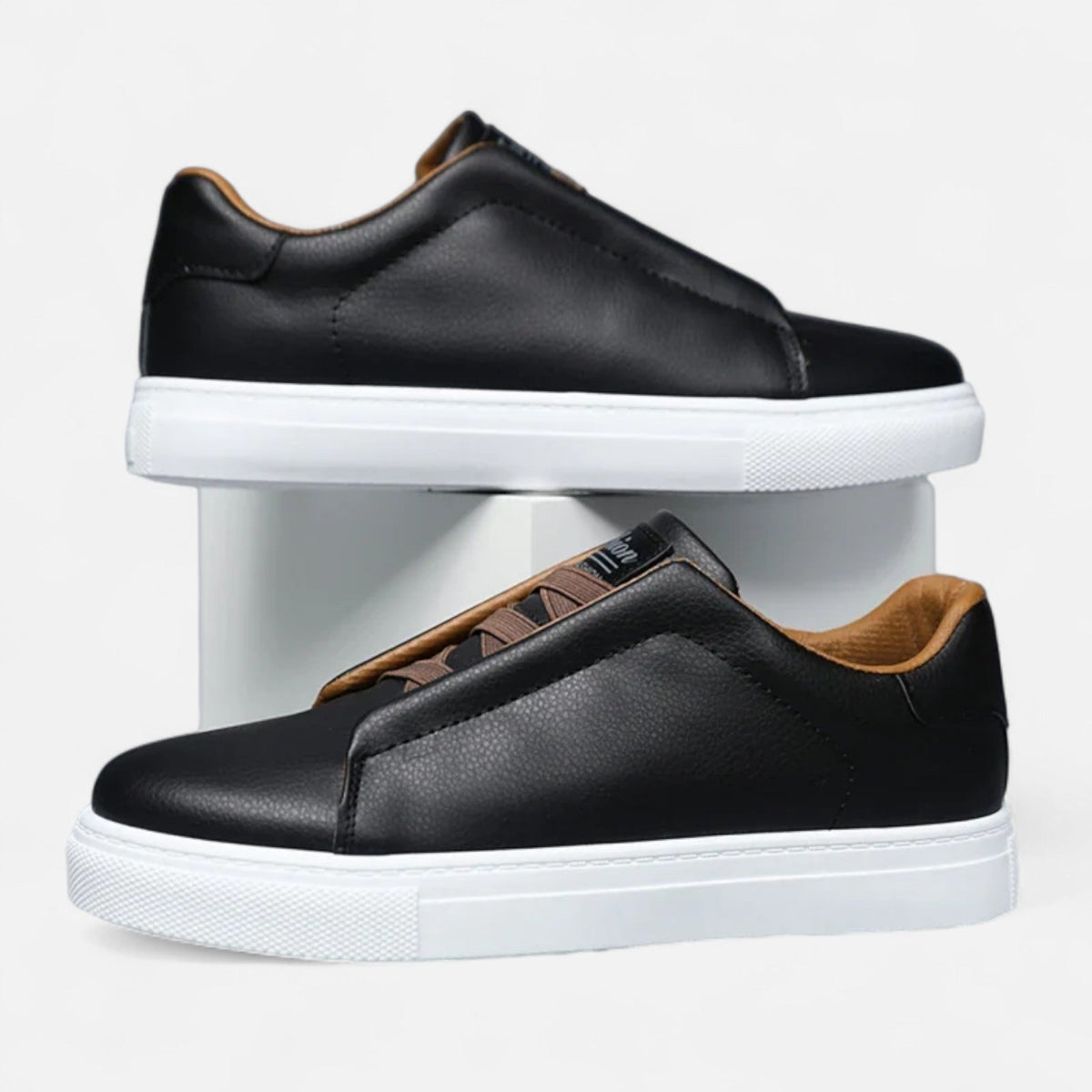 Mondevo - Premium Leather Slip On Men Sneakers