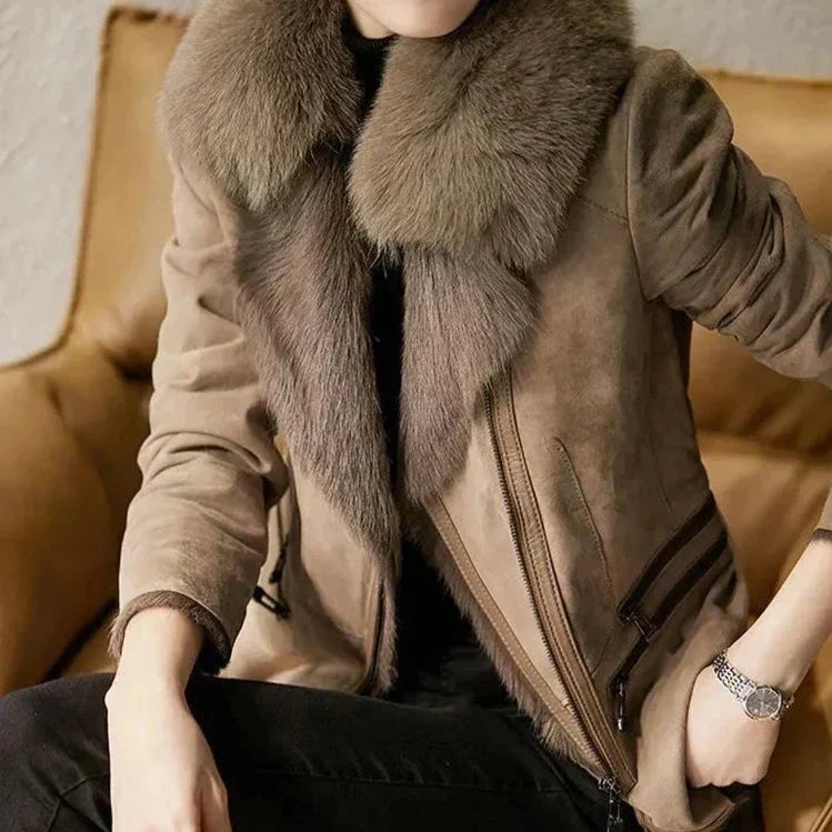 Rovella - Damen Biker-Zipperjacke