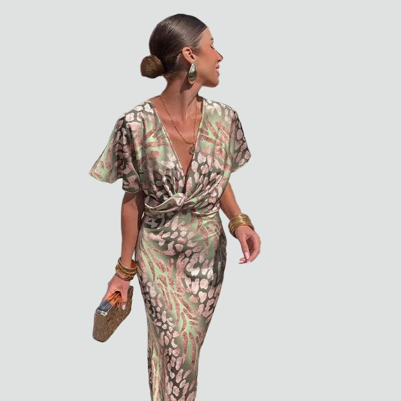 Aisling - Vestido ligero con cuello envolvente