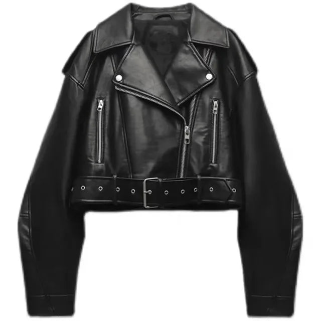 Rovienna - Moderne Kurz geschnittene Bikerjacke