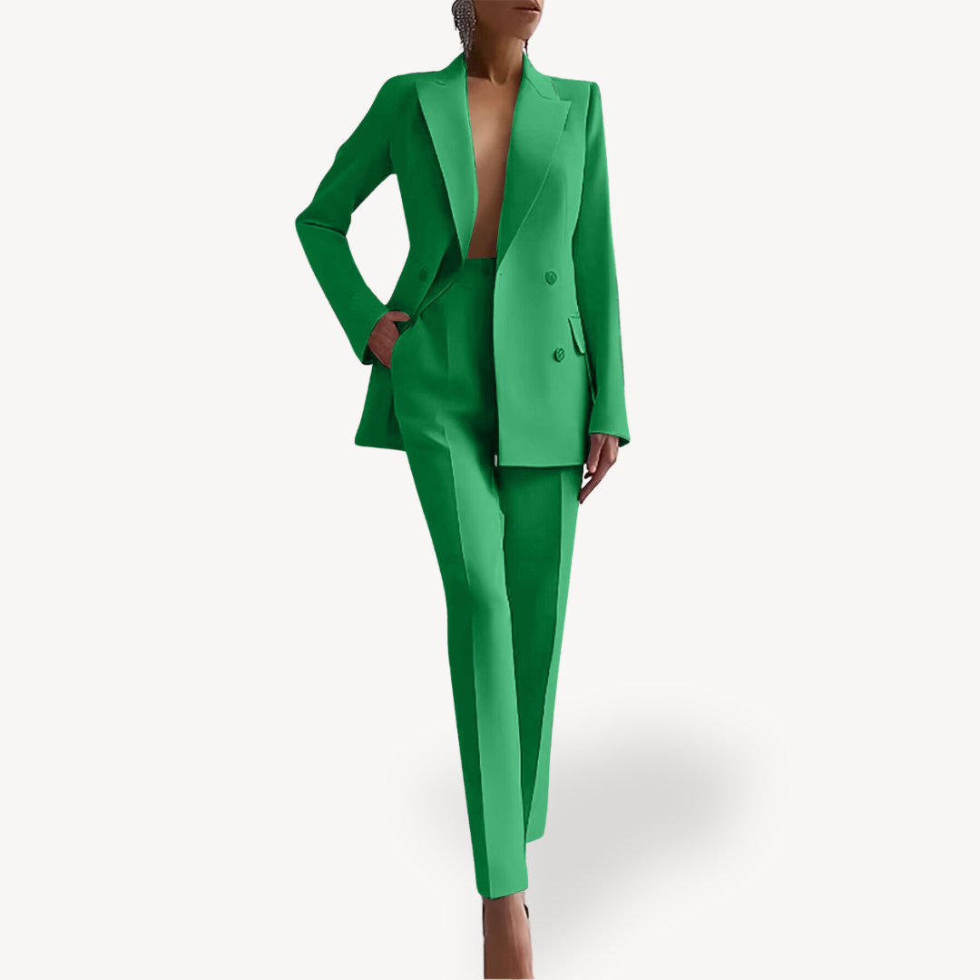 Verena – Conjunto de Blazer e Calças Formal de Primavera para Mulher