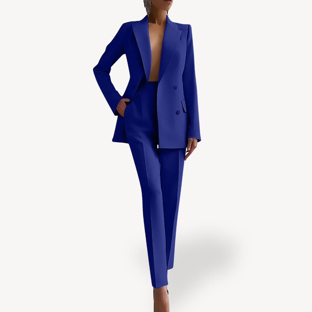 Verena – Conjunto de Blazer e Calças Formal de Primavera para Mulher