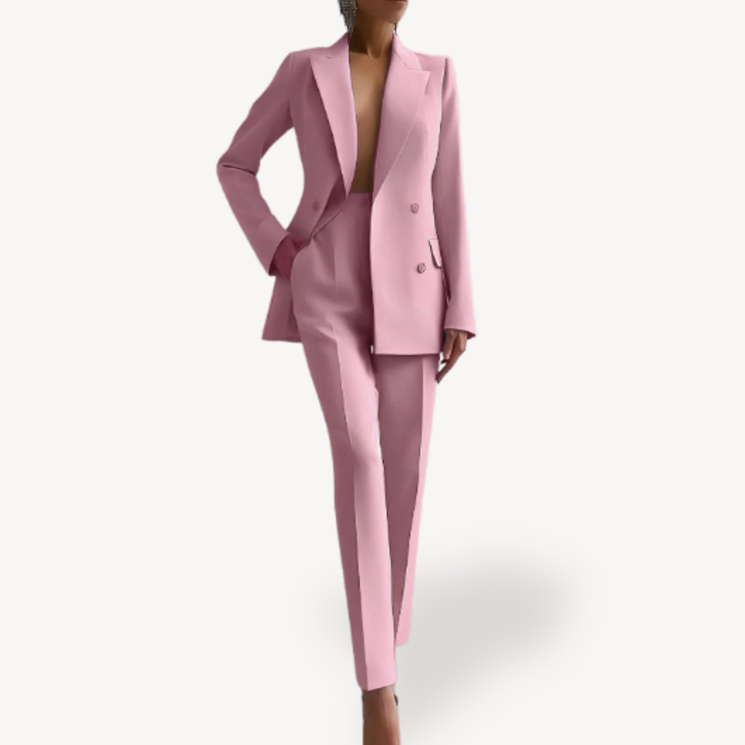 Verena – Conjunto de Blazer e Calças Formal de Primavera para Mulher