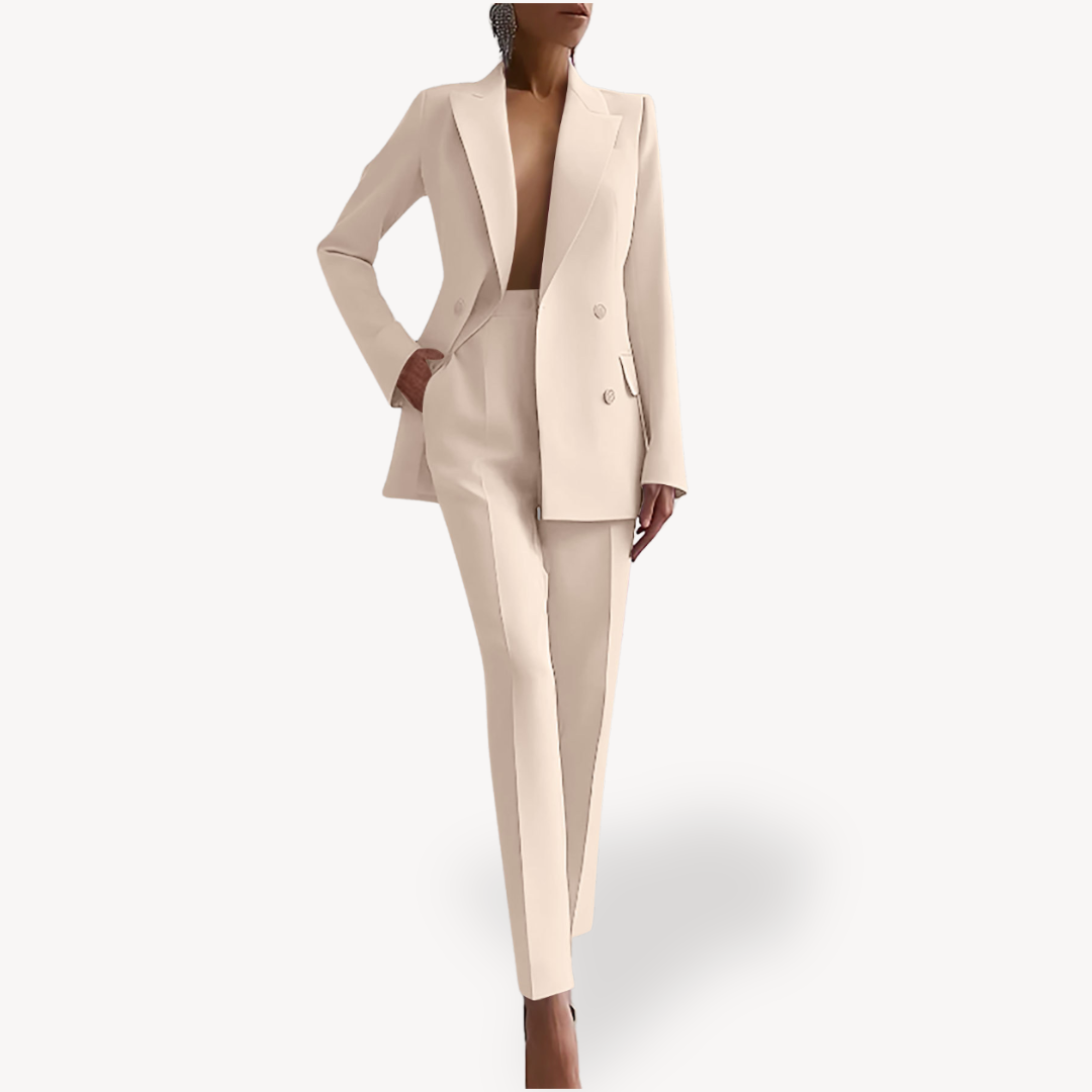 Verena – Conjunto de Blazer e Calças Formal de Primavera para Mulher