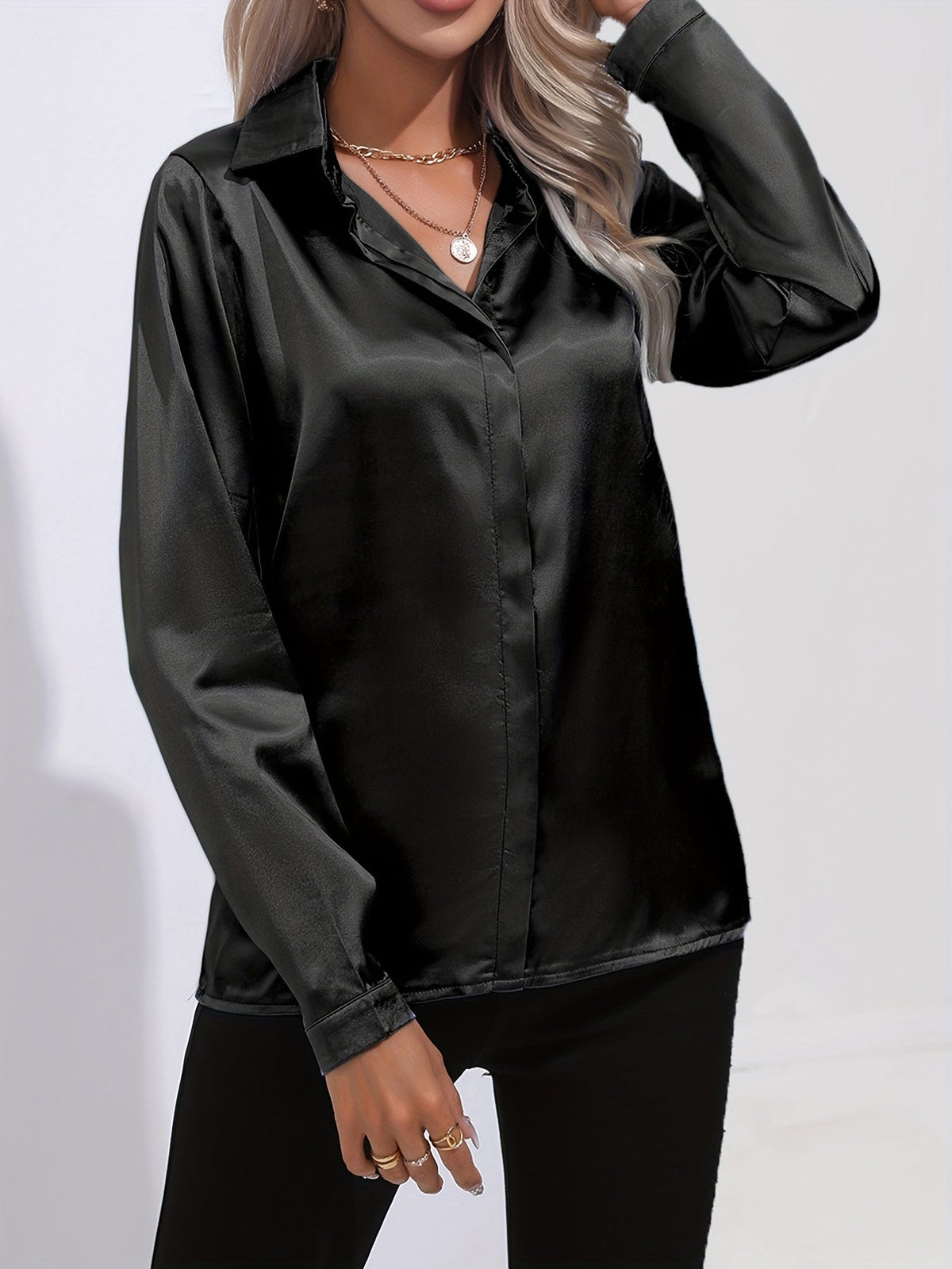 Julia – Women’s Satin Blouse