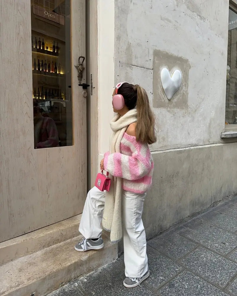 Arvessa – Dames Asymmetrische Gestructureerde Trui