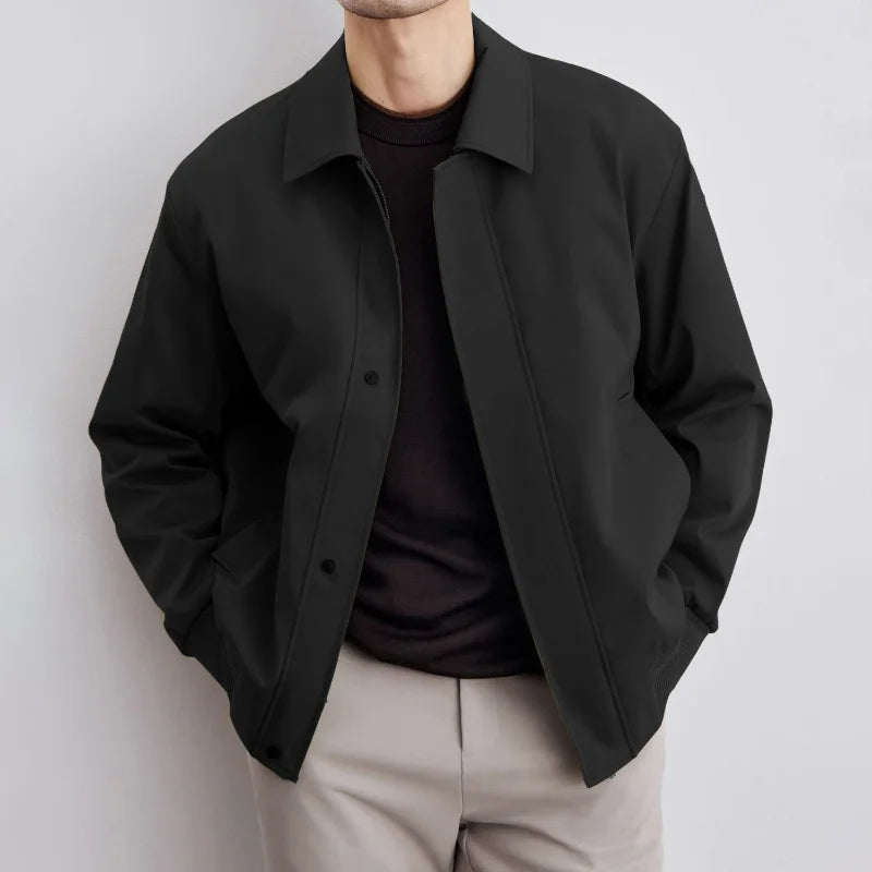 Alonzo – Herren Frühlingsjacke mit Kragen und Taschen