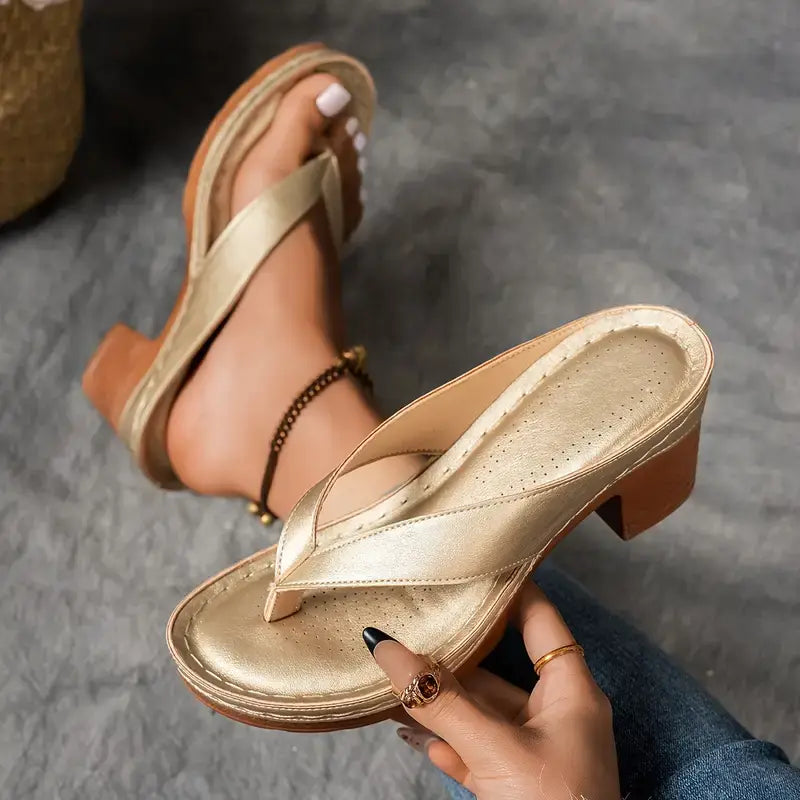 Livia – Orthopedic Slip On Sandal Heels