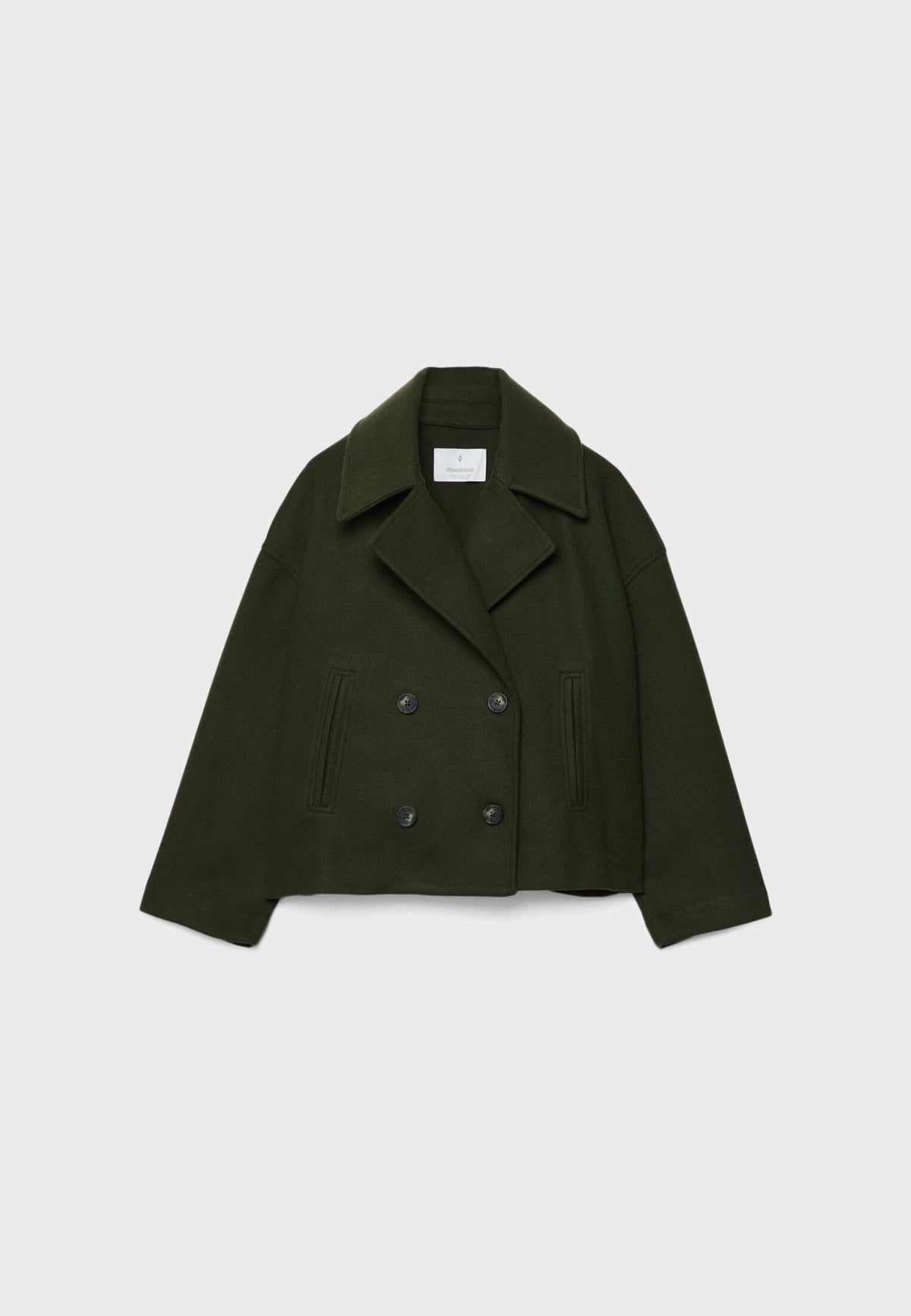 Elvarine - Women Double Breasted Short Jacket