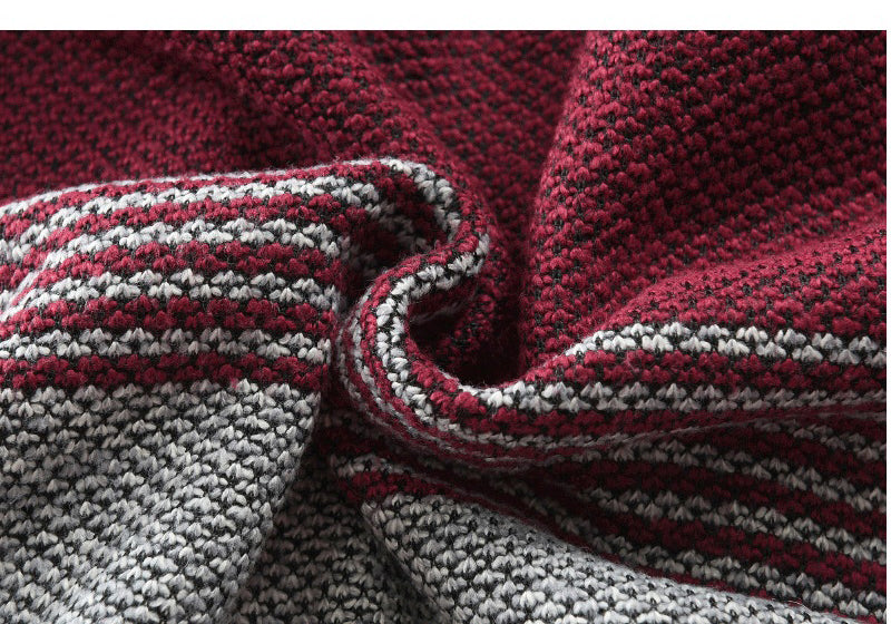 Maelric – Herren Kapuzen-Fleece-Pullover mit Reißverschluss