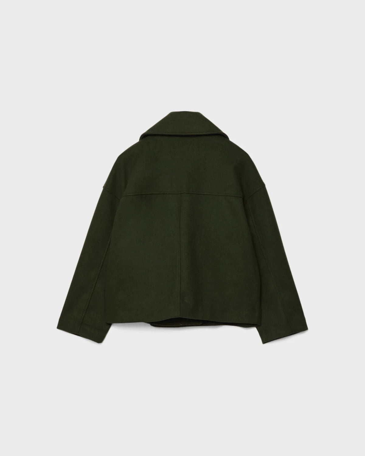 Thalena – Damen Kurzer Wollmischmantel mit elegantem Überkreuz-Design