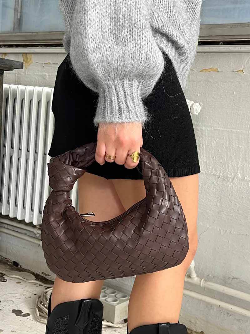 Mini Woven Handbag for Women | Compact