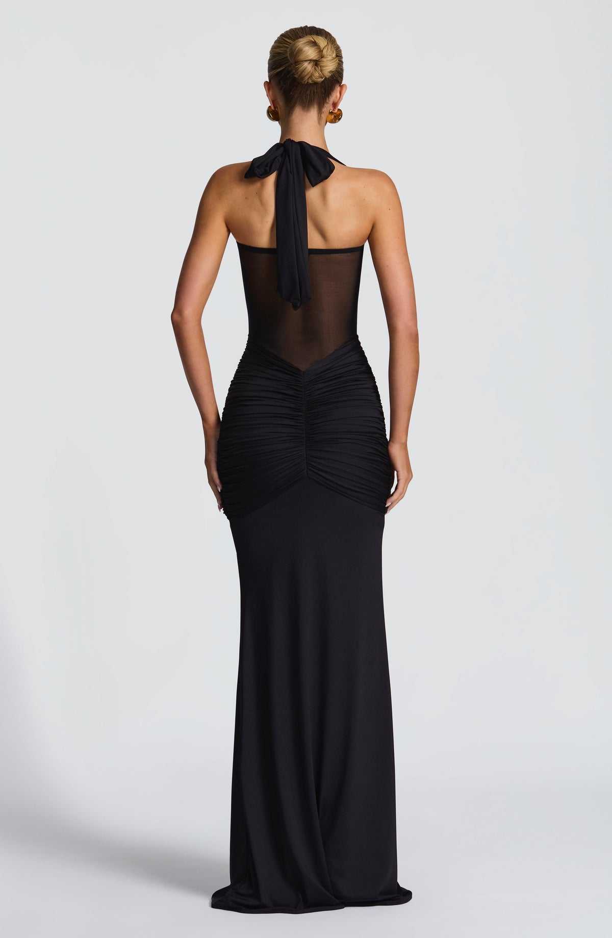 Bandra - Black Halter Neck Maxi Dress