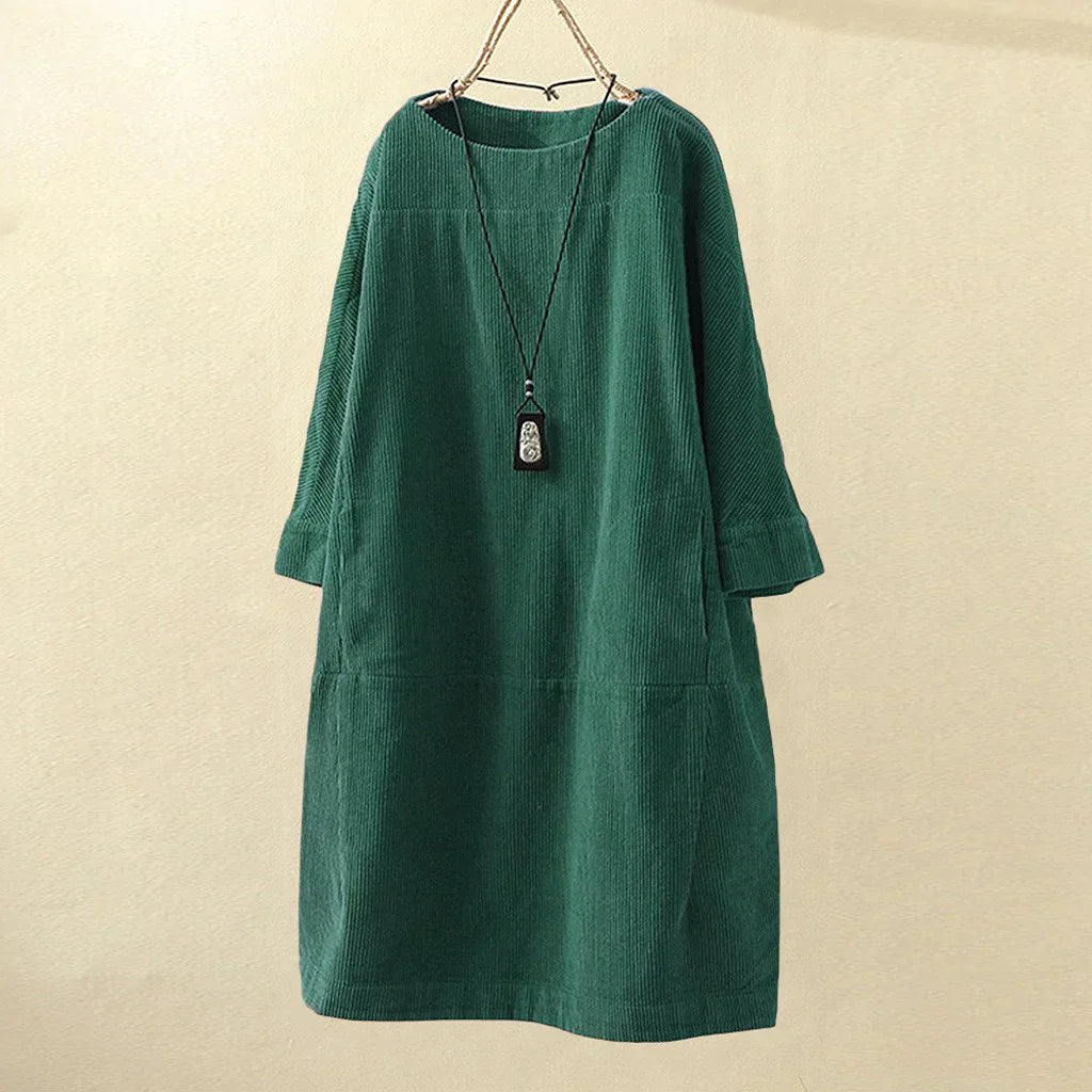 Velanora - Long Corduroy Women Top