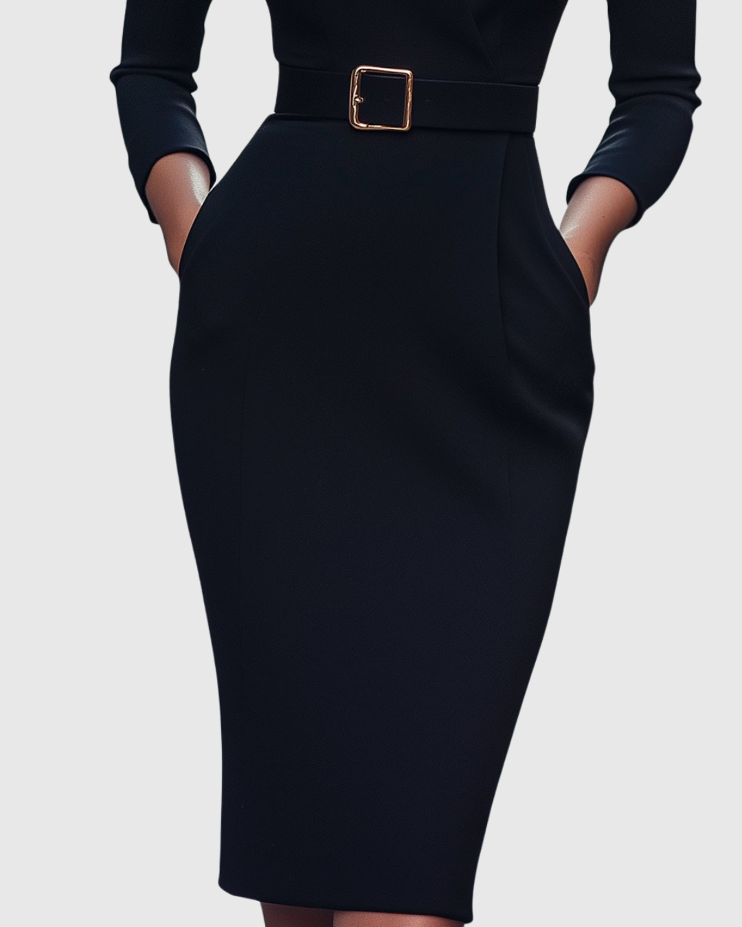 Clarivelle - Elegant Midi Dress