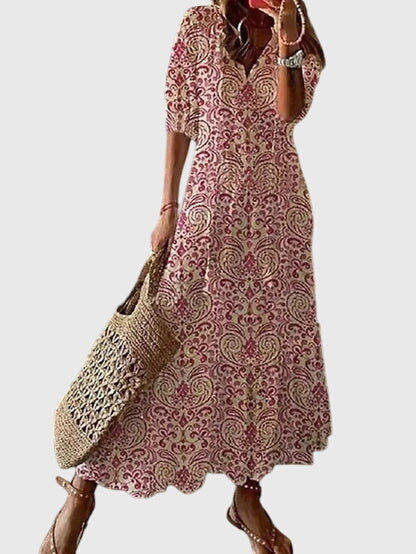 Amelisse - Boho letnia sukienka maxi