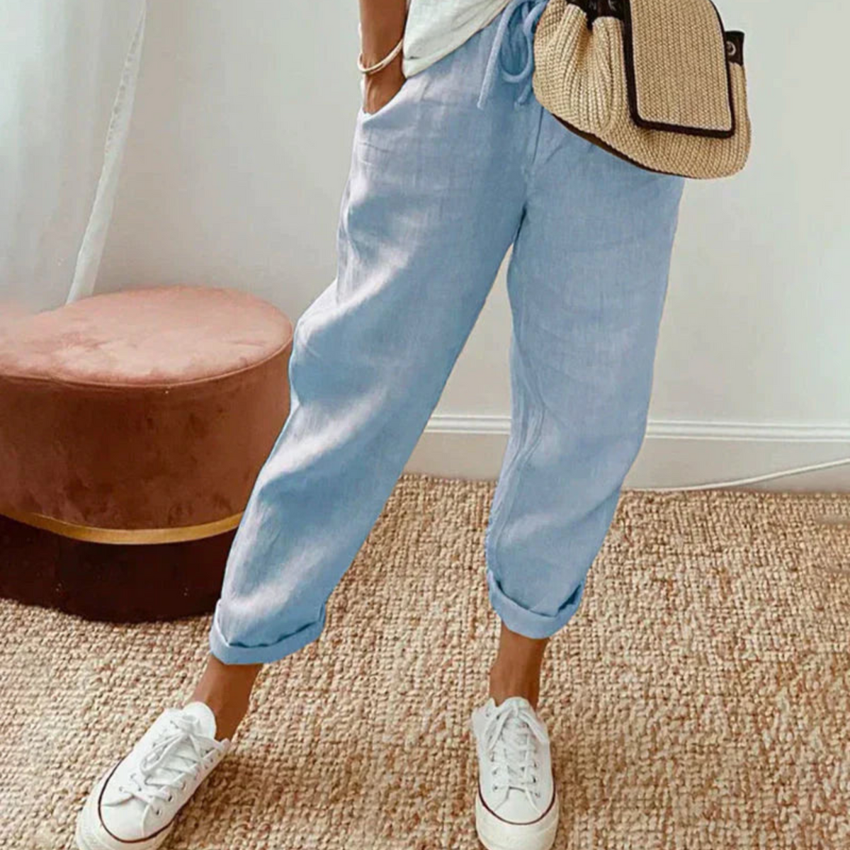 Laurynel - Women Trend Cut Pants