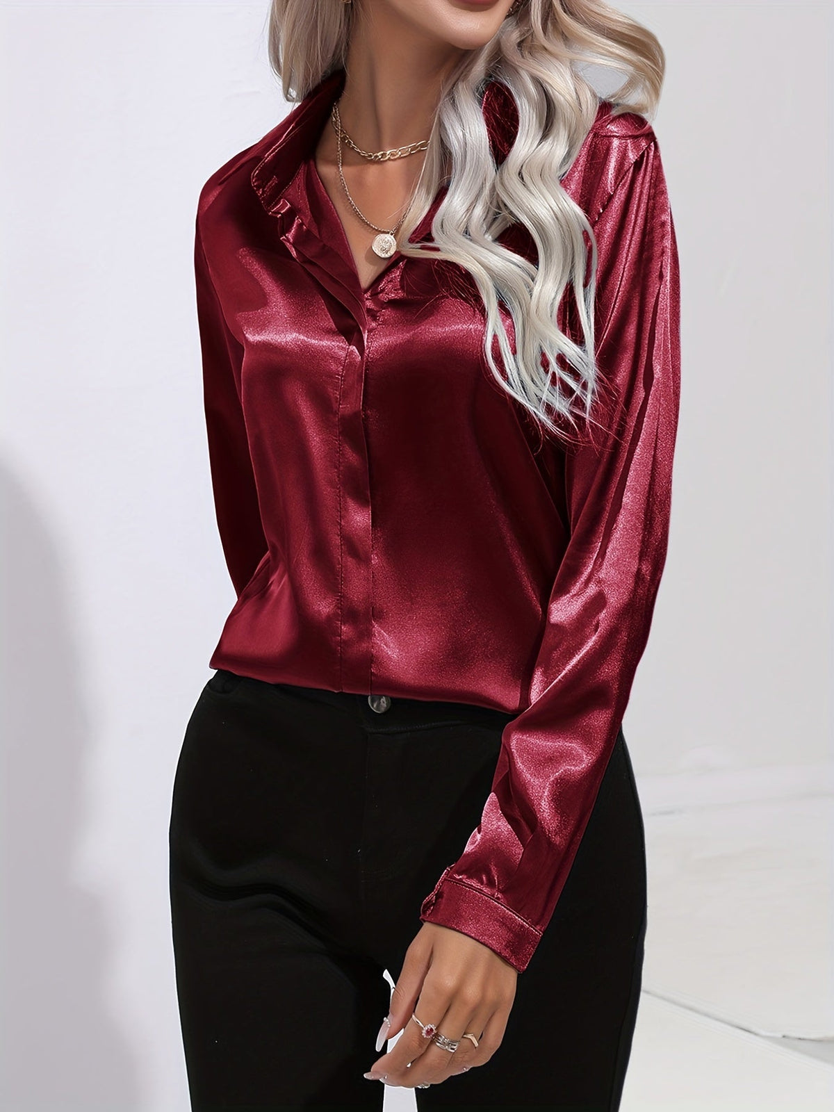 Julia – Women’s Satin Blouse